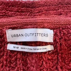 Burnt Orange Urban Outfitters Cropped Button Down Sweater Women’s Size Medium